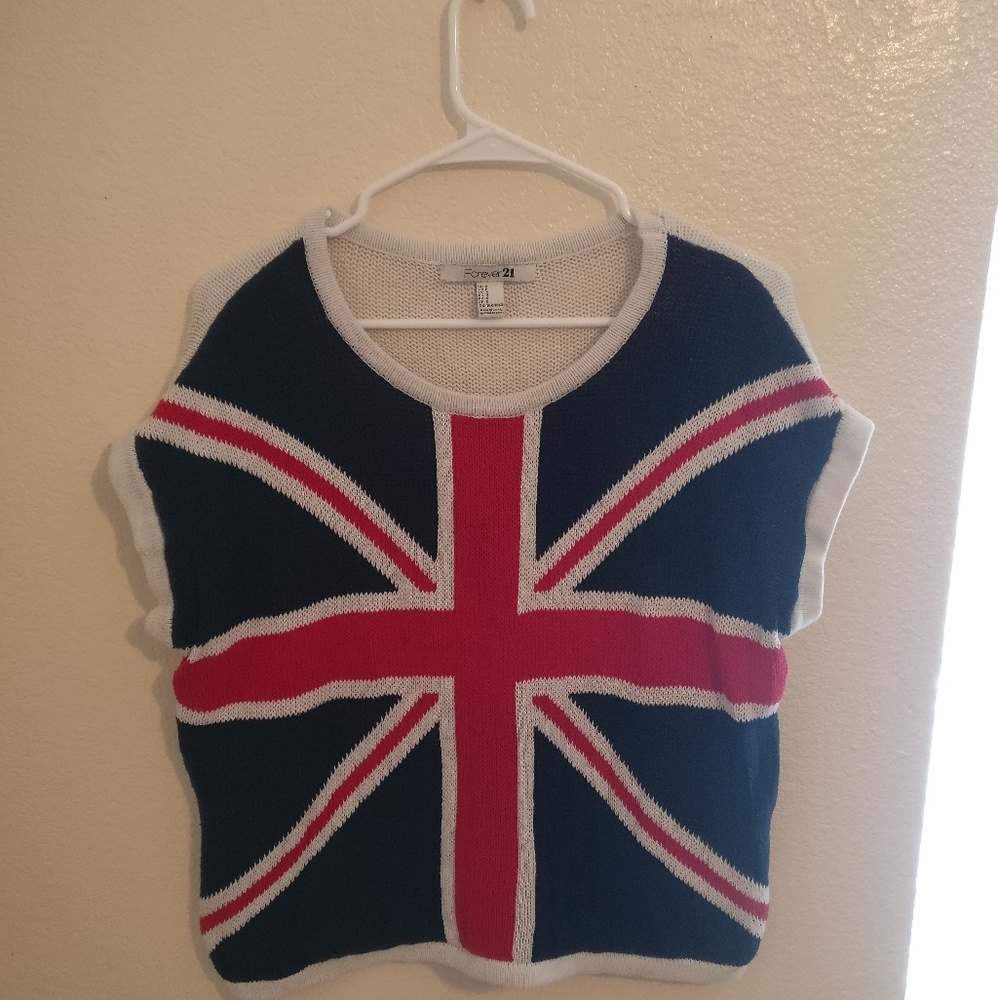 Forever 21 British Flag Sweater